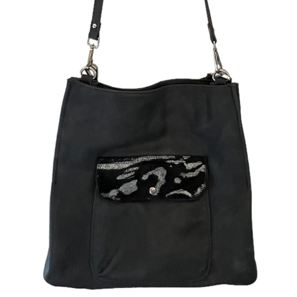 Moda Luxe Handbags - Moda Luxe Gray Faux Leather Crossbody or Shoulder Purse